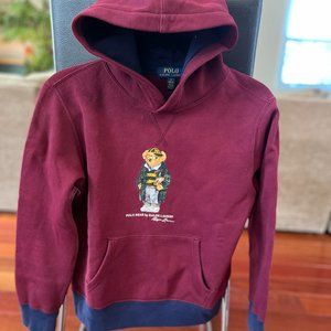 Polo Teddy Bear Hoodie; Size M(10-12)